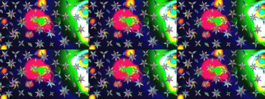 Raster illüstrasyonu. Tekstil veya kitap kapakları, imalat, duvar kağıtları, baskı, hediye paketi ve yapıştırma kitabı için çiçek eskizi geçmişi. Küçük ölçekli çiçeklerdeki basit sevimli desen.