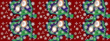 Zentangle soyut çiçekleri. Karalama çiçeği. Raster illüstrasyonu. Güzel kumaş deseni. Renkli Bahar Teması eskiz kalıbı. Düz Çiçek Elementleri Tasarımı.