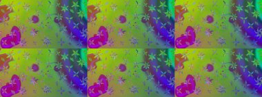 Robot resim. Motley illüstrasyonu. Çiçekli yaz çiçekleri. Moda baskıları için zarif bir şablon. Küçük renkli çiçekler. Küçük çiçekte şirin desenler.