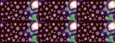 Raster güzel bir çiçek deseni çizmiş. Tatil havası. Nazik romantik baskı. Bahar mevsimi.