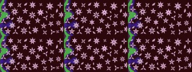 Kumaş, tekstil, duvar kağıdı baskısı için. Raster. Eski usul. Tomurcukları çiçek olan sevimli bir çiçek deseni. Raster illüstrasyonu. Taslak arkaplan.