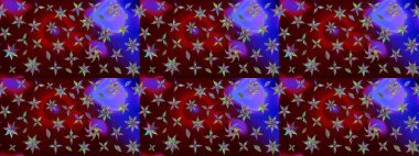 Kahverengi renkli çiçekler. Raster illüstrasyonu. Tropikal çizim çiçek deseni.