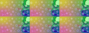 Güzel suluboya yaz çiçekleri deseni..