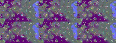 Beautiful watercolor Bouquet of summer flowers sketch pattern. Nice fabric pattern.