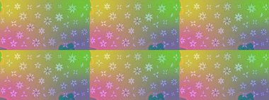 Küçük çaplı çiçeklerdeki basit şirin desenler. Tekstil veya kitap kapakları, imalat, duvar kağıtları, baskı, hediye paketi ve yapıştırma kitabı için çiçek eskizi geçmişi. Raster illüstrasyonu.