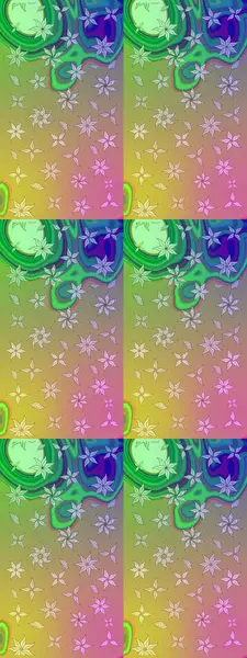 Renkli süs kenarı. Tarafsız renklerde. Çiçek duvar kağıdı. Hint süsü. Raster illüstrasyonu. Çizim deseni.