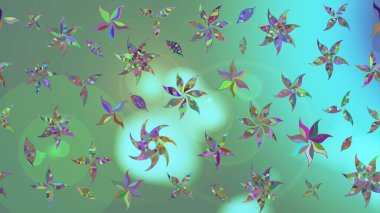 Çiçek yeşili eskiz deseni. Klasik taslak çizimi. Raster çiçek izi..