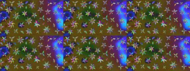 Halk tarzı. Parlak renkli çiçekli ve yeşil yapraklı harika bir çiçek deseni. Moda baskıları için zarif bir şablon. Modern çiçek arkaplanı.