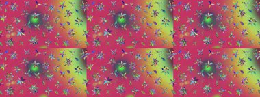 Üzerinde pembe renkte çiçekler olan bir çiçek deseni çiz. Suluboya tarzında pembe renkte çiçekler.