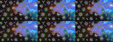 Kumaş desenli papatya çiçeği detayı. Gri renkli çiçekler.