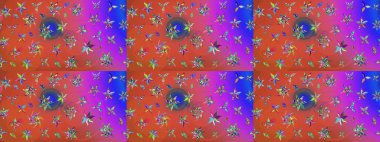 Tony 'nin kumaş kalıbını çiz. Raster illüstrasyonu. Modaya uygun kumaş deseni. Küçük çiçekte sevimli çiçek deseni var..