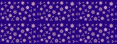 Soyut çiçek çizim kalıbı arka planı. Raster illüstrasyonu. Mavi renklerde. Küçük çiçekteki sevimli çiçek deseni. Raster deseni.