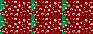 Kırmızı renkte güzel çiçekler olan eskiz deseni, suluboya çiçek deseni, duvar kağıdı, kart ya da kumaş için fayanslı. Raster..