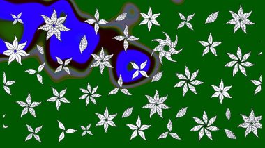 Güzel kumaş deseni. Raster suluboya deseni, narin çiçekler, yeşil çiçekler, tebrik kartı şablonu..