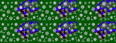 Şekil verilmiş çiçeklerle eskiz deseni. Süslü zentangle çizim dokusu, soyut çiçeklerle süslenmiş. Çiçek deseni duvar kağıdı, şablon dolguları ve web sayfası arkaplanı için kullanılabilir.