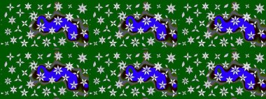 Kızılderili desenli desenli desenli şal deseni. Etnik Mandala süsü. Raster Henna dövme stili. Tekstil, tebrik kartı, boyama kitabı, telefon kılıfı baskısı için kullanılabilir.