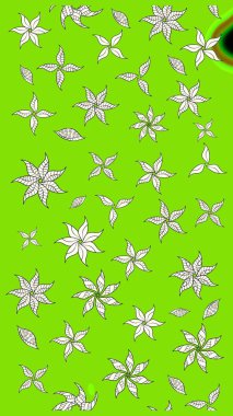 Raster Hip kumaş deseni. Eskiz Vintage Çiçek Deseni.