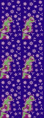 Raster illüstrasyonu. Mavi renkte şirin çiçekler. Moda baskısı, albüm, ambalaj kağıdı ve duvar kağıdı için zarif dekoratif süslemeler. Küçük çiçekli basit bir çiçek çizimi..