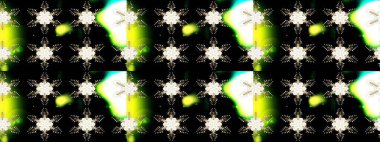 Noel ve yeni yıl moda baskıları için tatil tasarımı. Kar tanelerinin soyut arkaplanlı Noel şablonu. Altın kar taneleri. Raster illüstrasyonu.