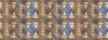 Renkli arka planda izole kar taneleri. Raster illüstrasyonu. Kar taneleri radyal bej, kahverengi ve nötr renkler.