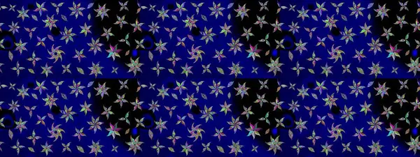 Mavi renkli çiçekler. Çiçekli karalama şeklinde Raster çiçek deseni. Nazikçe, güzel çiçek arkaplanı..