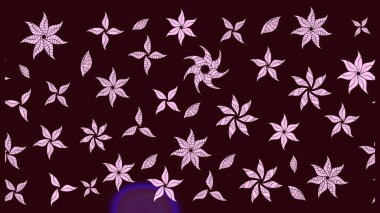 Raster illüstrasyonu. Çiçekler, dallar, bitkiler ve çiçekler. Güzel kumaş deseni. El çizimi.