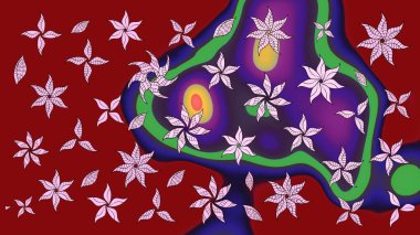 Simple cute pattern in small-scale flowers. Raster illustration. Floral sketch background for textile or book covers, manufacturing, wallpapers, print, gift wrap and scrapbooking.