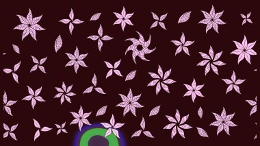 Küçük bir çiçekte eskiz deseni. Raster illüstrasyonu. Güzel kumaş deseni. Güzel çiçek arkaplanı..