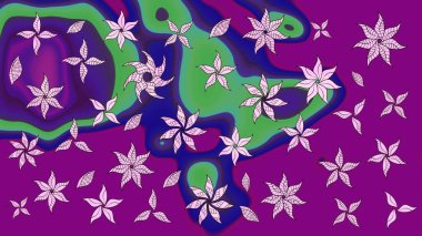 Tekstil veya kitap kapakları, imalat, duvar kağıtları, baskı, hediye paketi ve yapıştırma kitabı için çiçek eskizi geçmişi. Küçük çaplı çiçeklerdeki basit şirin desenler. Raster illüstrasyonu.