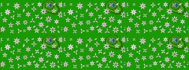 Raster illüstrasyonundaki çiçek desenli çizim. Güzel kumaş deseni. Renkli Bahar Teması eskiz kalıbı. Düz Çiçek Elementleri Tasarımı.