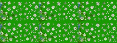 Raster Illustrasyon 'daki Çiçek Deseni' nin son moda çizimi. Güzel kumaş deseni. Renkli Yaz Temalı eskiz kalıbı. Düz Çiçek Elementleri Tasarımı.