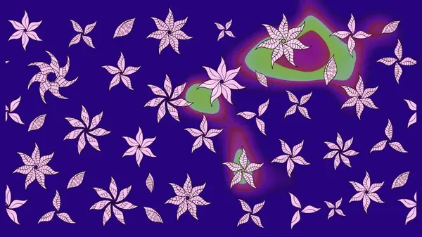 Raster illüstrasyonu. Flower eskiz arka planı. Çiçek deseni. Şatafatlı bahar bahçesi dokusu.