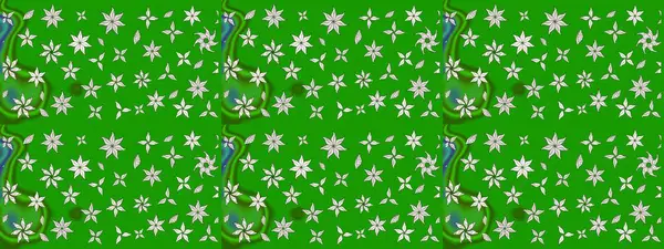 Raster Illustrasyon 'daki Çiçek Deseni' nin son moda çizimi. Güzel kumaş deseni. Renkli Yaz Temalı eskiz kalıbı. Düz Çiçek Elementleri Tasarımı.