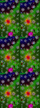 Küçük çiçekteki sevimli çiçek deseni. Yeşil renkte çiçekler.