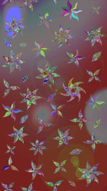 Organik elementler. Botanik çizim kalıbı. Suluboya etkisi. Raster deseni.