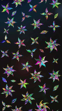 Raster çiçek desenleri çiziyor. Vadinin gri renkli çiçekleri.