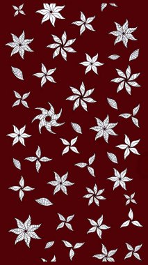 Tekstil veya kitap kapakları, imalat, duvar kağıtları, baskı, hediye paketi ve yapıştırma kitabı için çiçek eskizi geçmişi. Raster illüstrasyonu. Küçük ölçekli çiçeklerdeki basit sevimli desen.