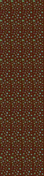 Kahverengi renkli çiçekler. Çiçekli eskiz deseni. Suluboya çizimi. El çizimi.