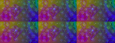 Çiçekli eskiz arkaplanı. Düz Çiçek Elementleri Tasarımı. Renkli Bahar Teması eskiz kalıbı. Çocuk stili.