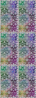 Düz Çiçek Elementleri Tasarımı. Renkli Bahar Temalı Kusursuz Arkaplan. Raster Şirin kumaş deseni. Kusursuz bağbozumu.