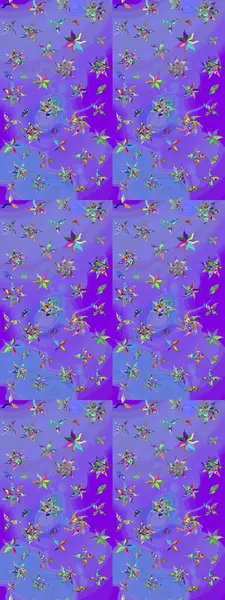 Hediye ambalaj kağıdı, tebrik kartları, posterler ve pankart tasarımı. Raster düz çiçek çizim deseni. Mor renkte çiçekler.