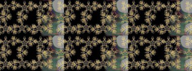 Renkli Bahar Teması eskiz kalıbı. Raster illüstrasyonu. Çiçek deseni. Düz Çiçek Elementleri Tasarımı. Chichi kumaş deseni çiz.