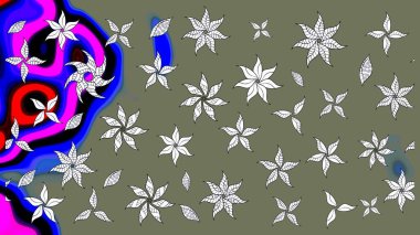 Moda baskısı. Raster illüstrasyonu. Eski model. Dekorasyon ve tasarım için güzel bir desen. Çiçeğin suluboya çizimlerinin mükemmel deseni. Suluboya çizim deseni.