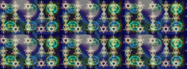 Küçük mavi, gri ve yeşil çiçekli oldukça eski bir besin torbası deseni. Millefleur 'lar. Tekstil, kumaş, kapaklar, duvar kağıtları, baskı, naylon, kupür defteri, dekupaj.