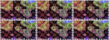 Pürüzsüz desen, parlak çiçekli halı kahverengi renklerde..