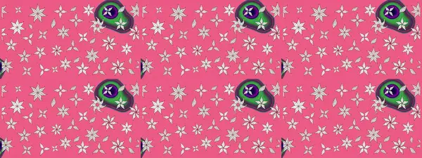 Klasik çiçekler. El çizimi, soyut ve süslü elementler. Yaz çiçekleri teması. Pembe renkler. Suluboya resim taklit Raster illüstrasyonu.