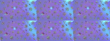 Raster illüstrasyonu. Robot resim. Küçük çiçekte sevimli çiçek deseni var..