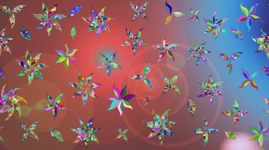 Elle boyanmış suluboya resim çizimleri, çiçekler ve bitkiler. Kahverengi renkte çiçekler.