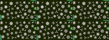 Çiçek desenli raster, gri çizgi grafik desenli soyut raster arkaplan. Modern stil dokusu.