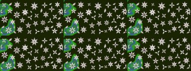 Düz Çiçek Elementleri Tasarımı. Gri renkli çiçekler. Çiçek desenli eskiz, yaz çiçekleri. Renkli Bahar Teması çizim şablonu.